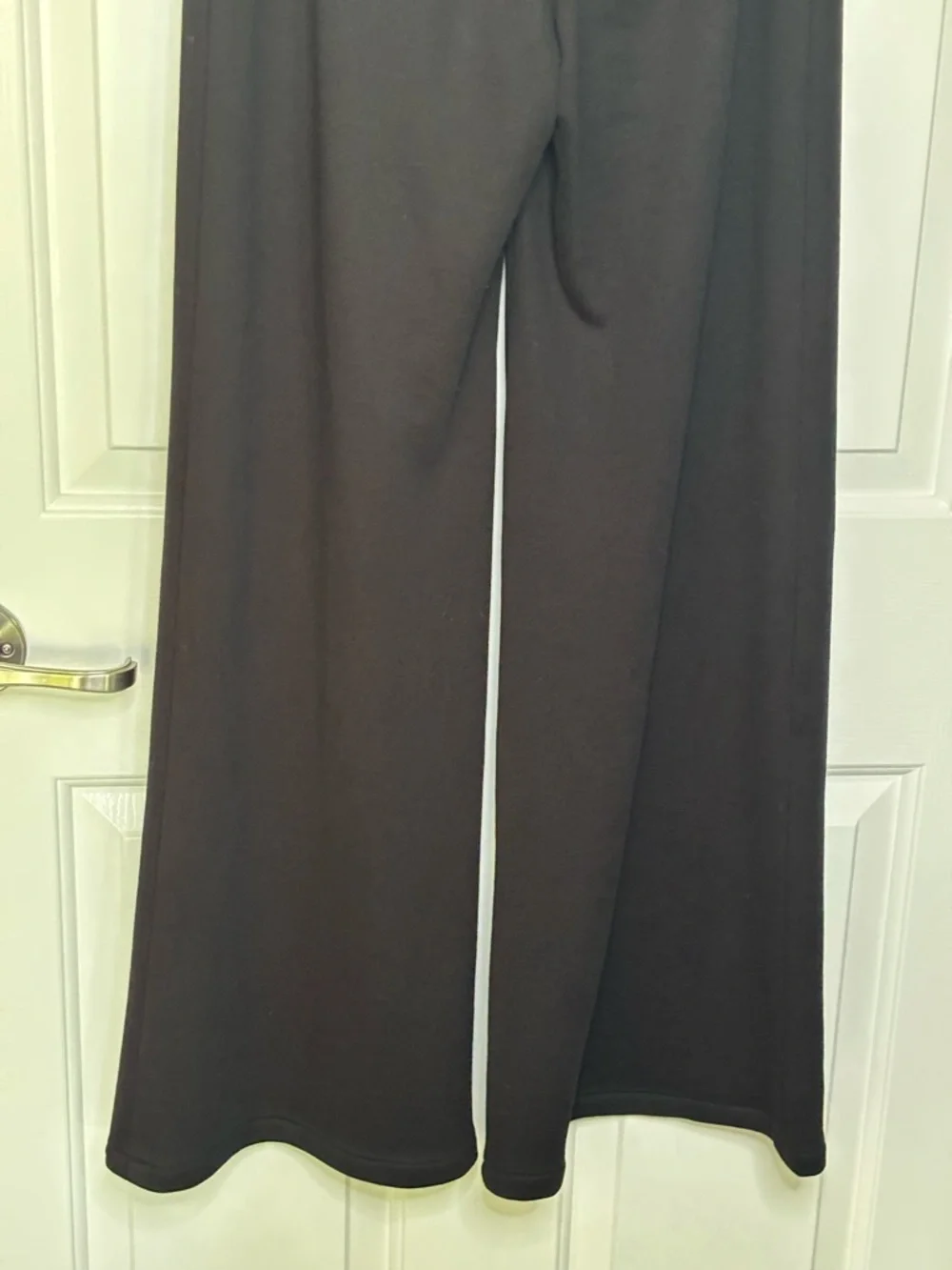 EUC CHANEL Sailor Cotton Black Wide-Leg Pants with Decorative Buttons Size 38